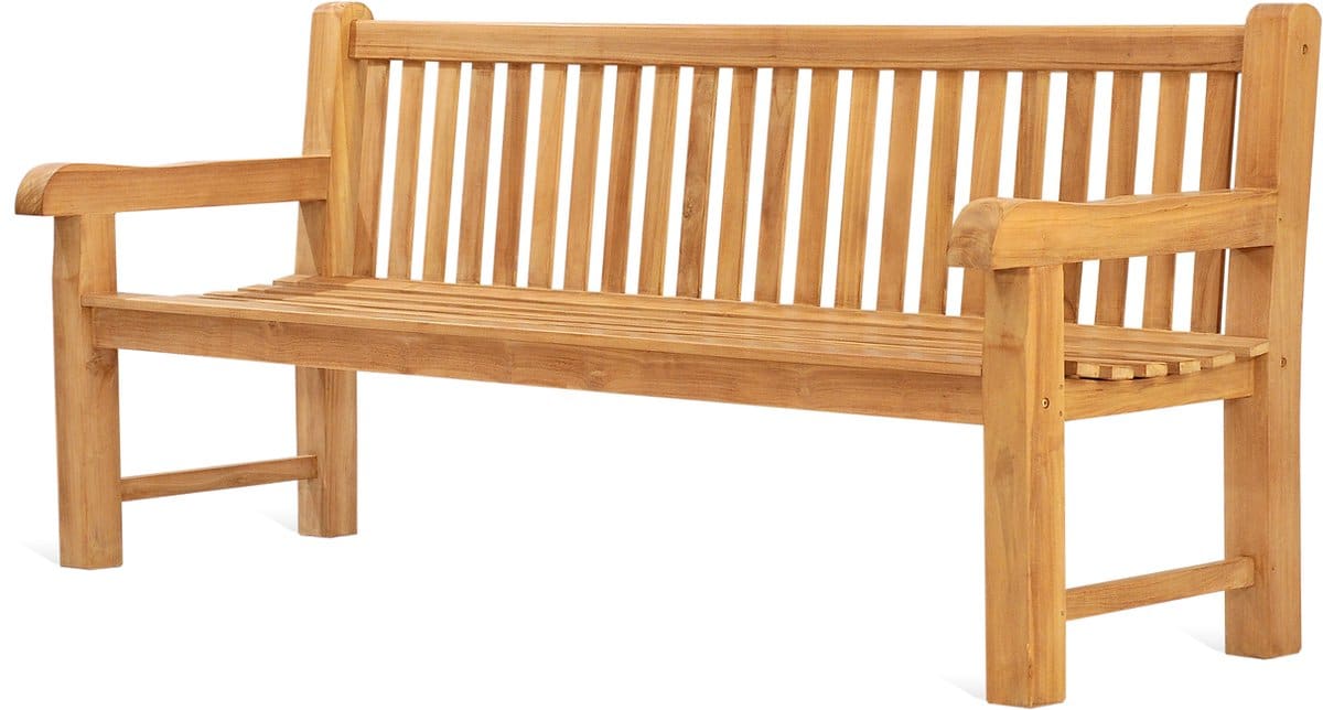 parkbank teakhout extra zware uitvoering 210x64x92cm parkbank 210cm