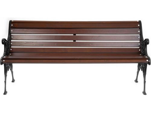 Parkbank van gietenijzer en massief grenenhout voor tuin en buiten