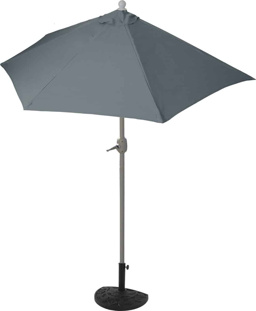 parla halfronde balkonparasol uv50+ zonwering 270cm weerbestendig