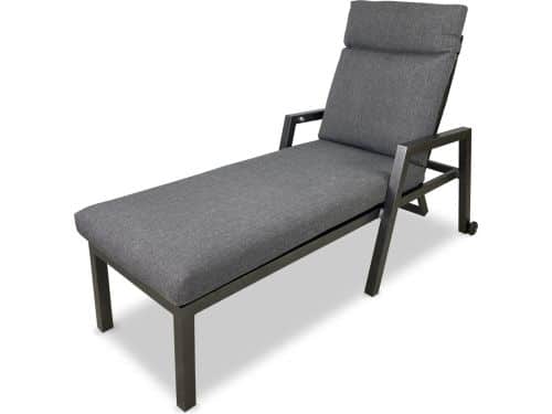 PAZOON Como Ligbed - 210x58cm - Antraciet - Extra hoge