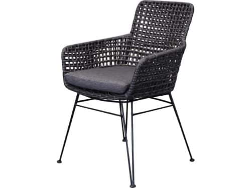 Phantom dining tuinstoel wicker antraciet