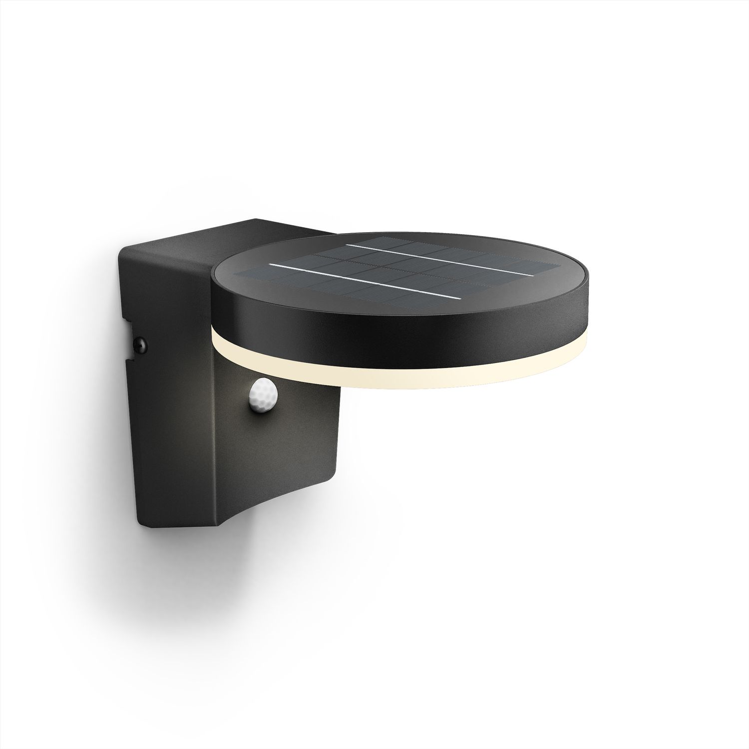 philips solar wandlamp zonal round sl10 zwart