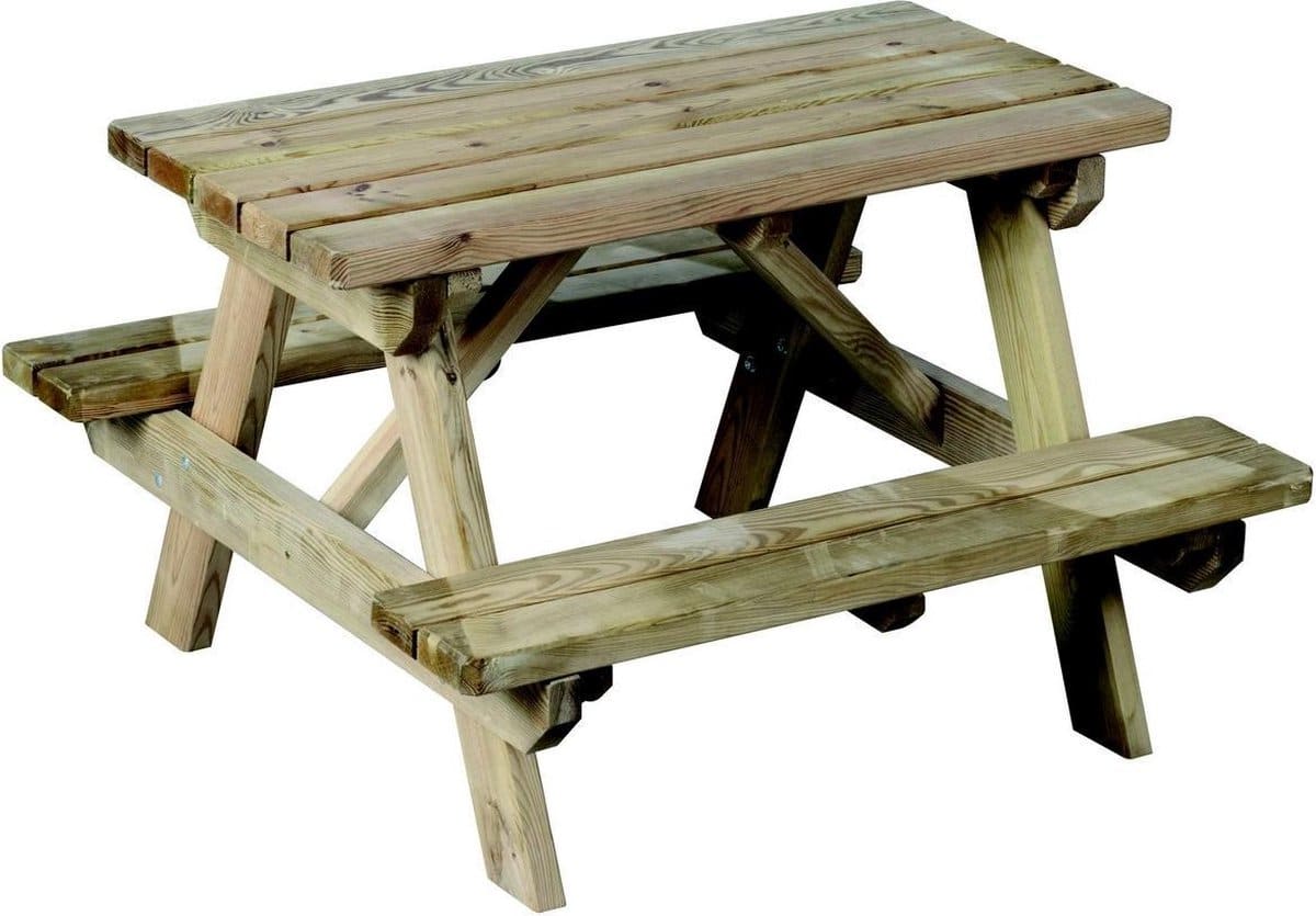 picknickbank auréa naturel 90 x 89 x 56,5 cm