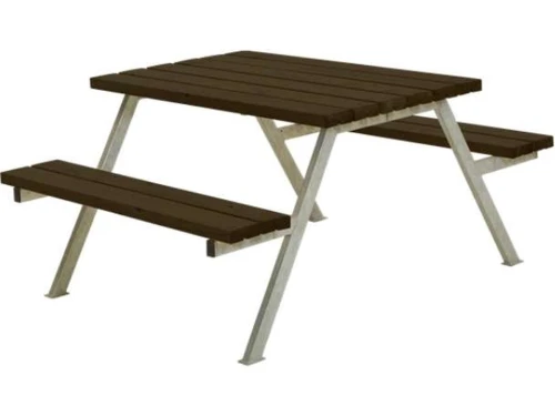 Picknicktafel vuren gegrond zwart - Alpha 161 x 118 x