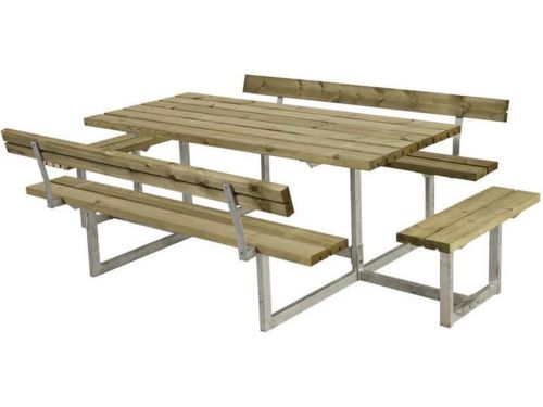 Picknicktafel vuren geimpregneerd - Basic - 4 banken 2 met