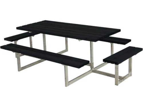 Picknicktafel vuren geimpregneerd - Basic - 4 banken zwart