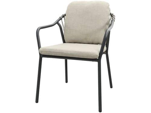 Pisa rope dining tuinstoel - Royal Grey