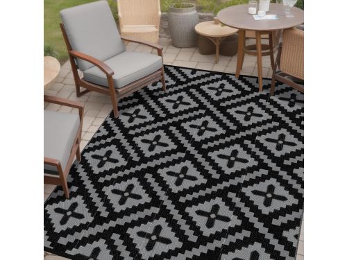 Plastic stro buitenkleed - Geometrie - Vlekbestendig - UV-bestendig