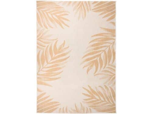 Platgeweven Buitenkleed met Bladpatroon 140x200 cm voor Terras en Balkon