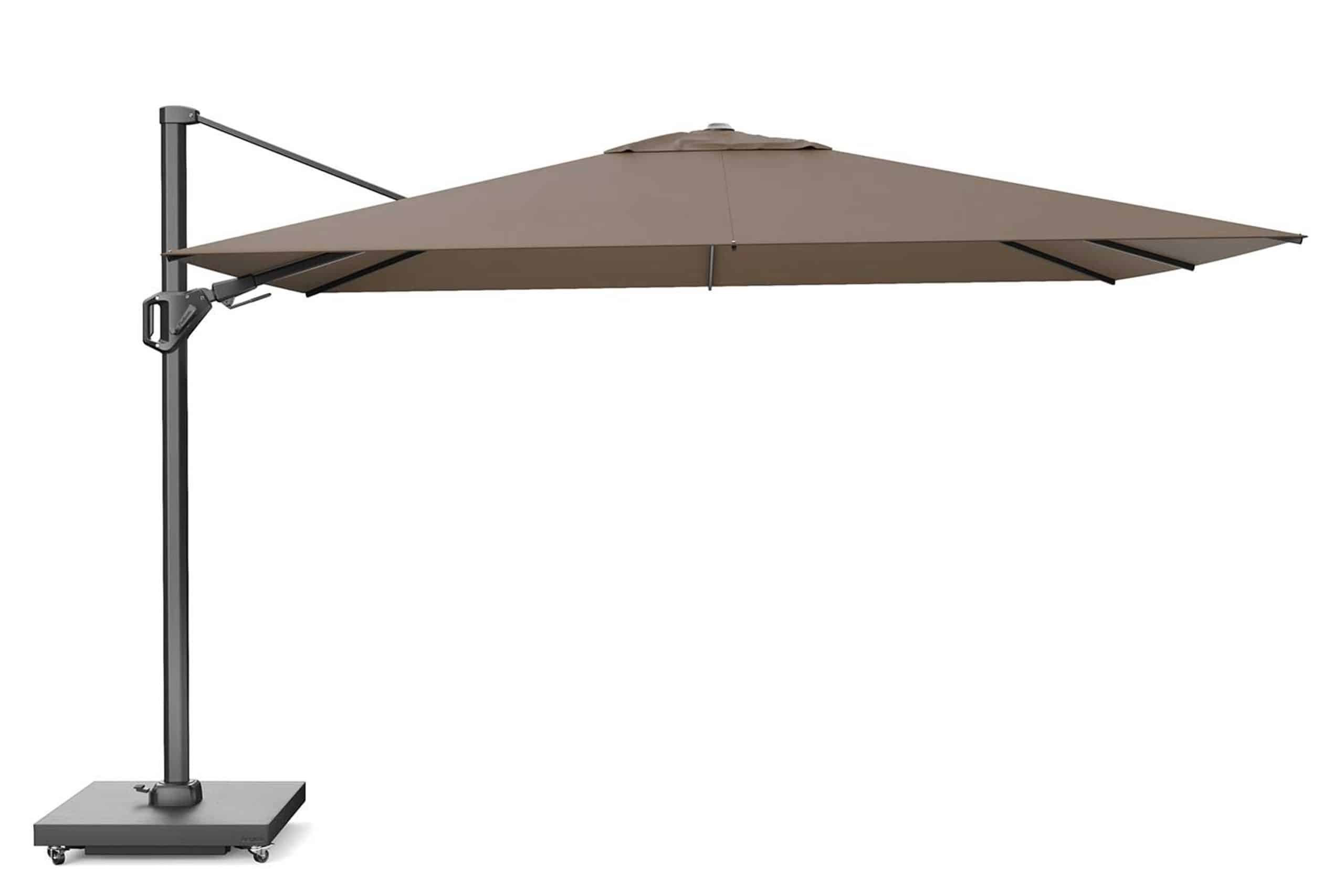 platinum challenger zweefparasol 2.6×3.5m t2 premium (excl. voet) havana