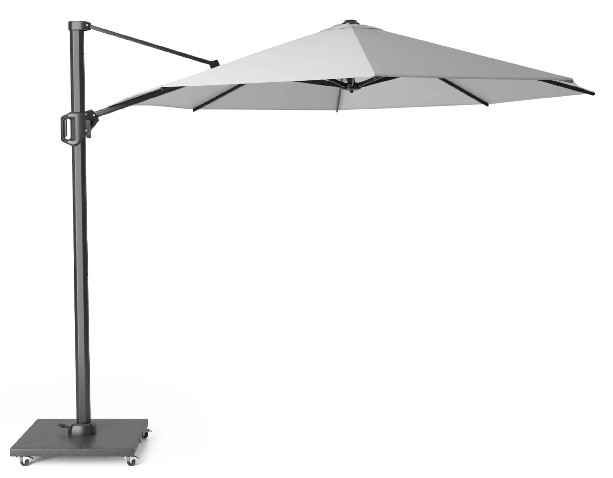 platinum challenger zweefparasol 3.5m t1 (excl. voet) licht grijs