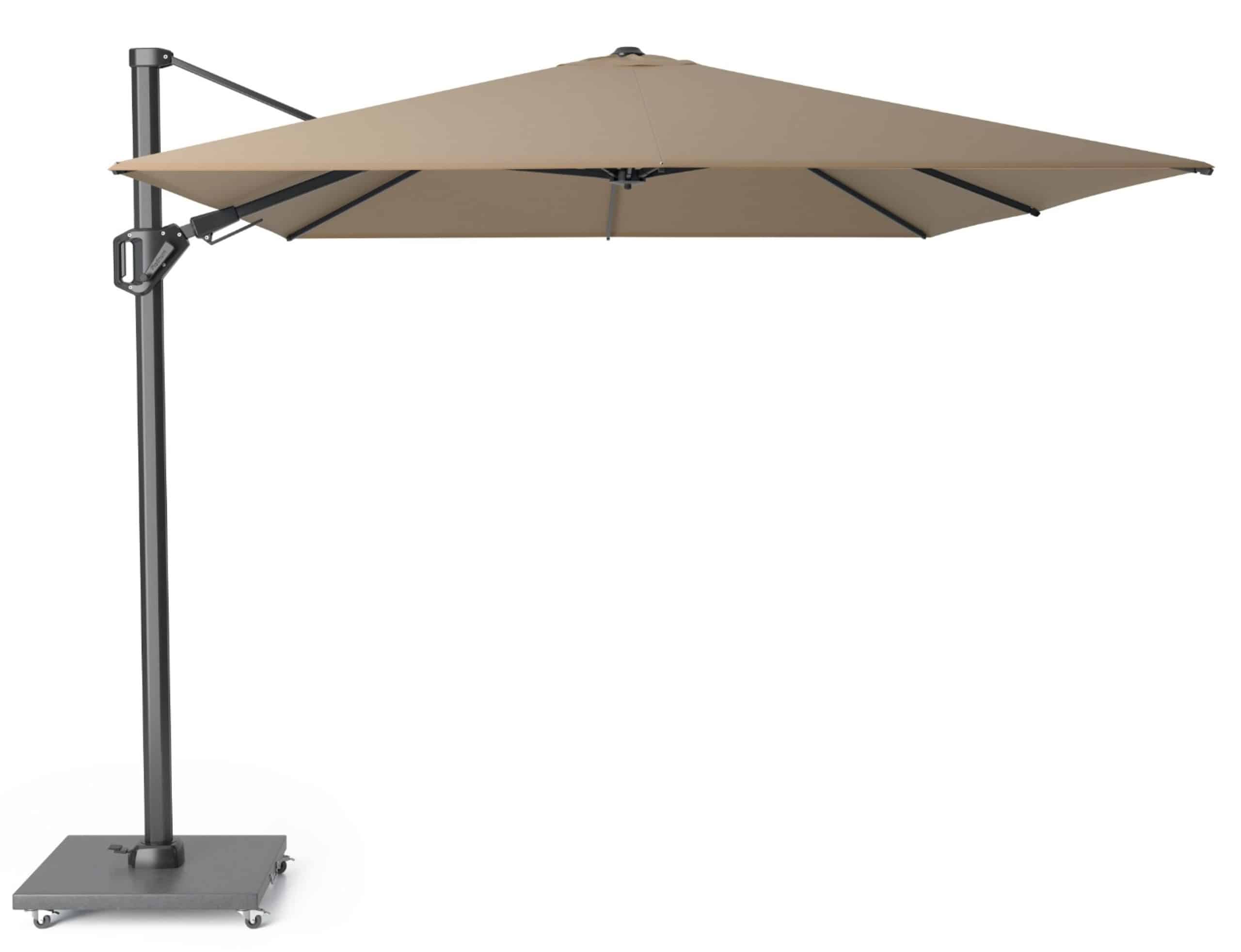 platinum challenger zweefparasol 3.5×2.6 m t2 (excl. voet) taupe