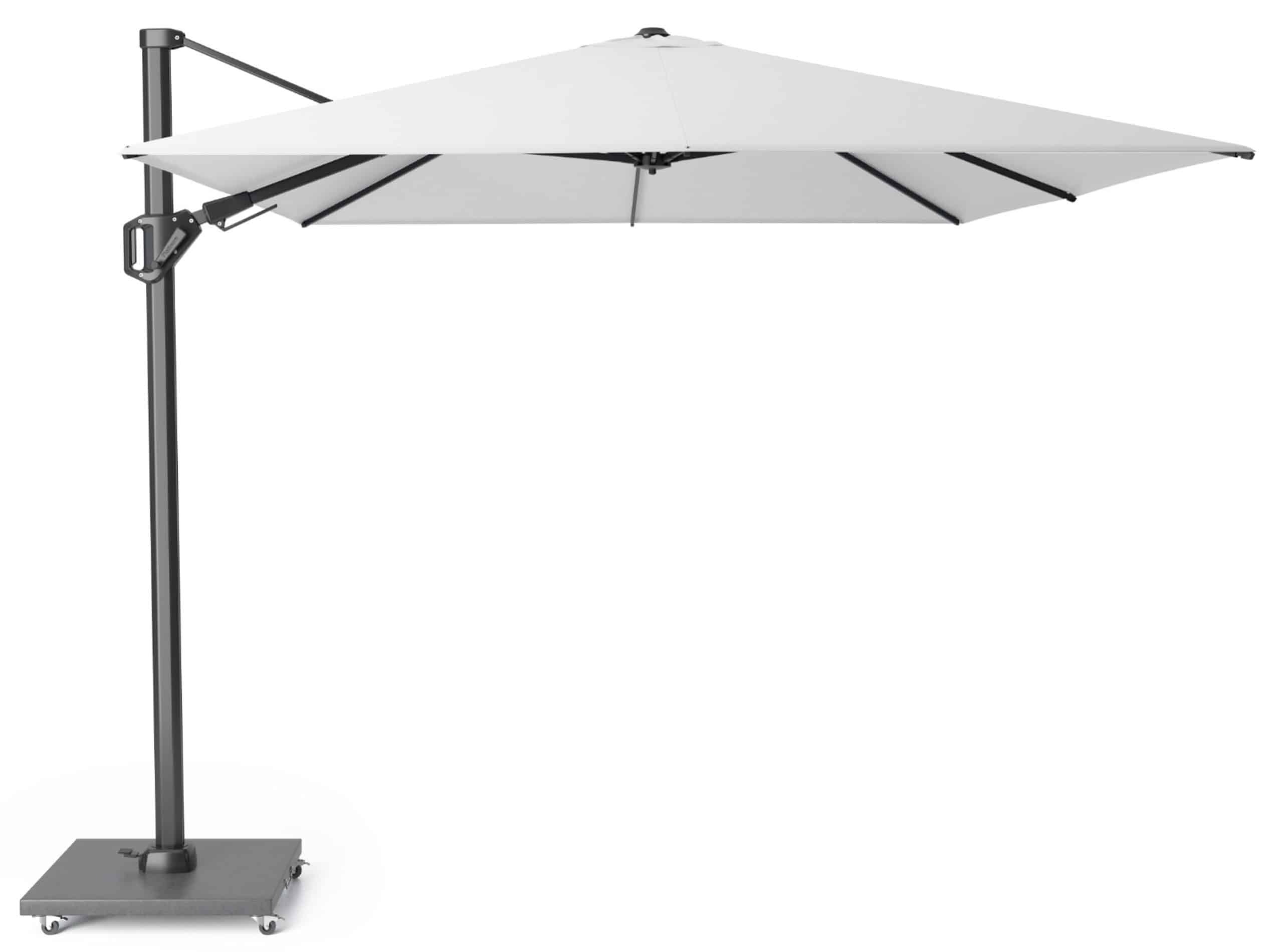 platinum challenger zweefparasol 3.5×2.6 m t2 (excl. voet) wit