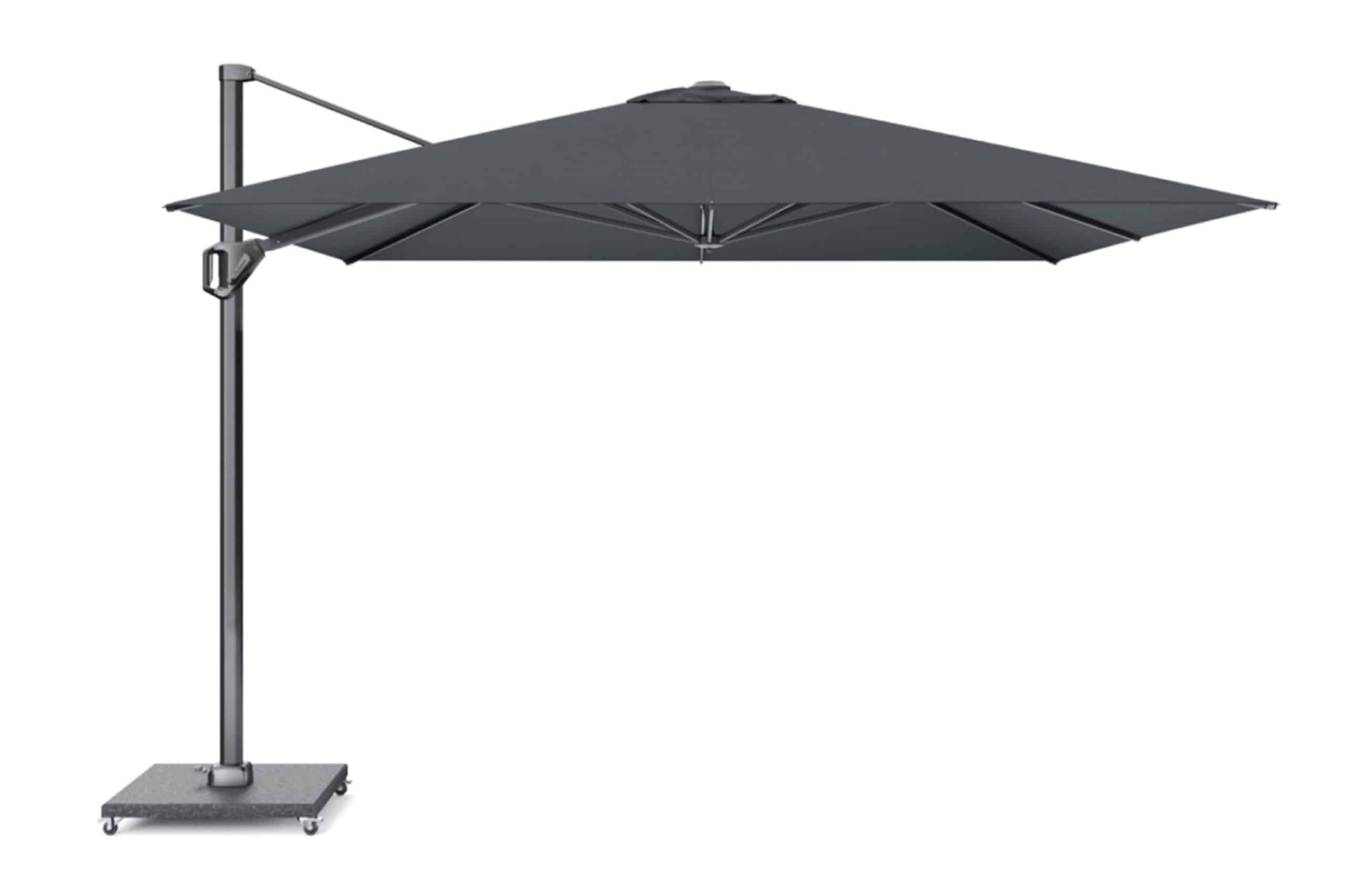 platinum challenger zweefparasol 3.5×3.5m t1 premium (excl. voet) faded black