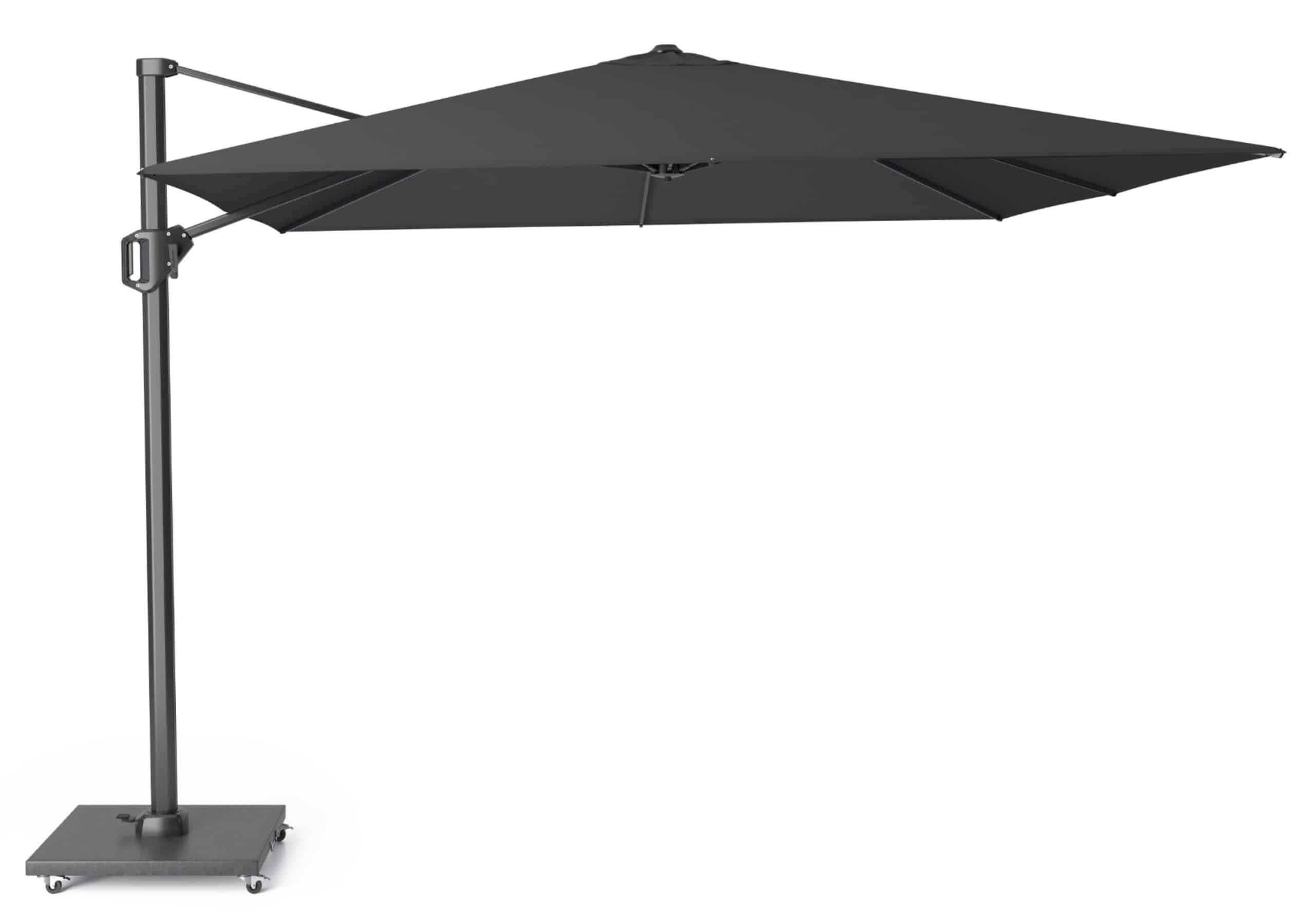platinum challenger zweefparasol 3x3m t1 premium (excl. voet) faded black