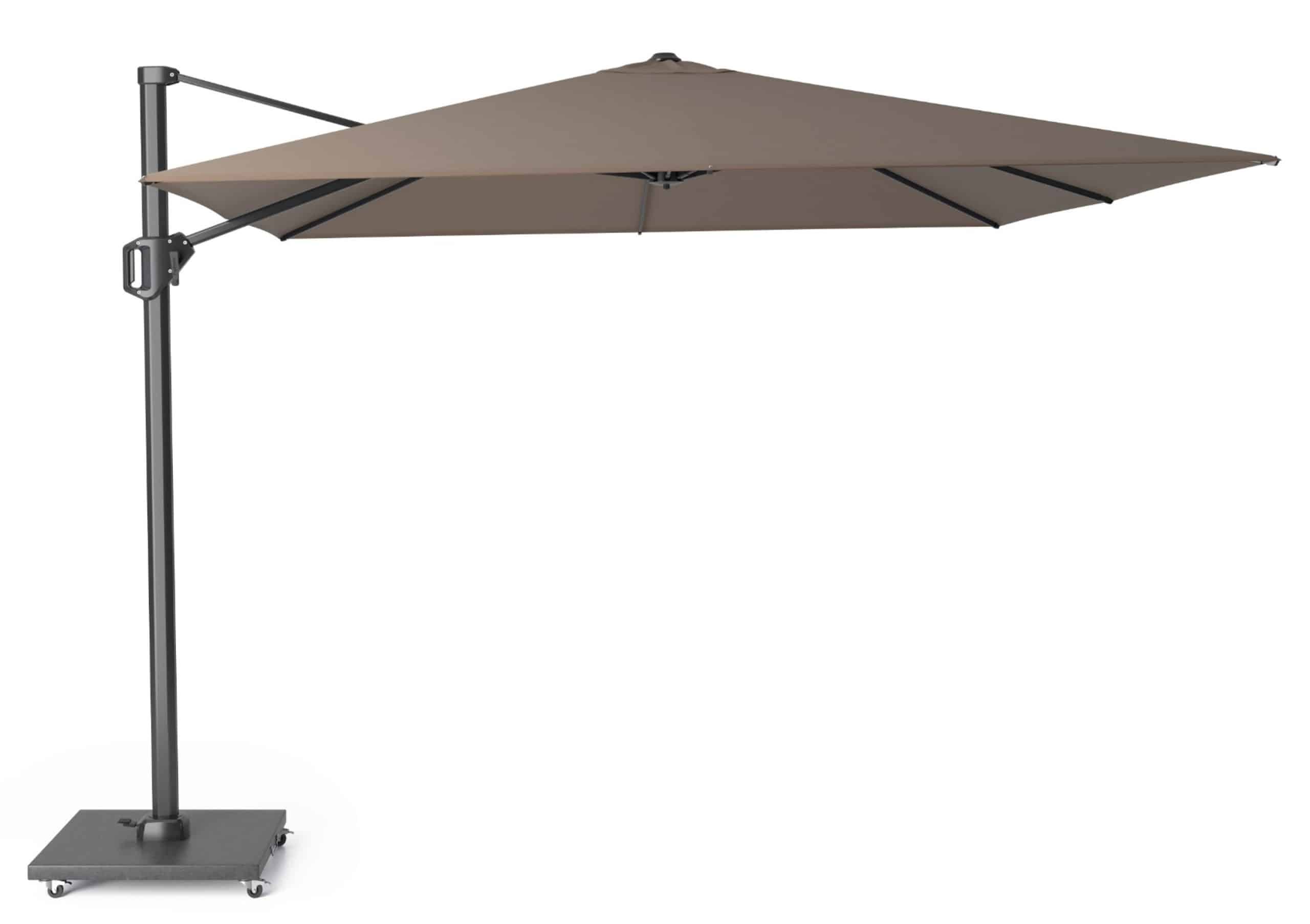 platinum challenger zweefparasol 3x3m t1 premium (excl. voet) havana