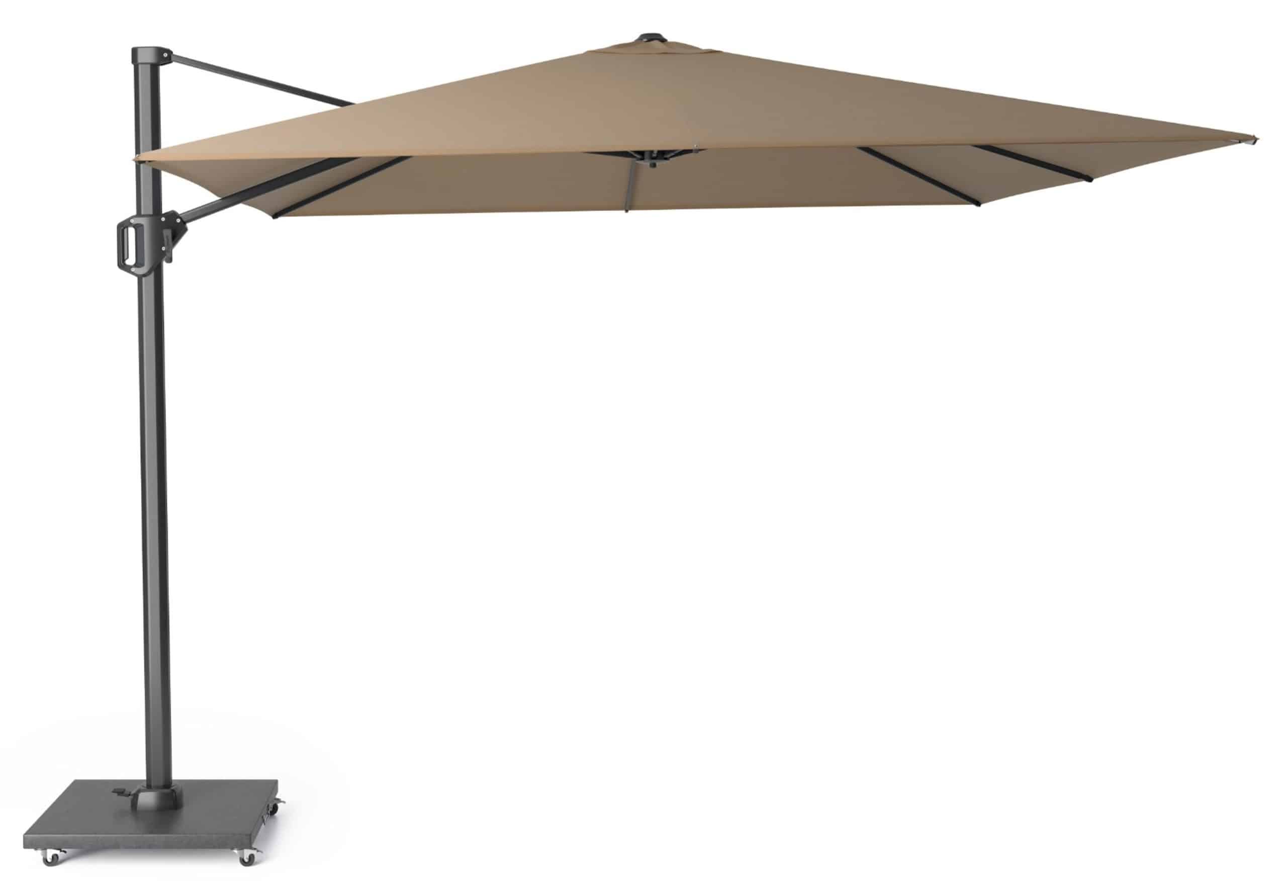 platinum challenger zweefparasol 3x3m t1 premium (excl. voet) taupe