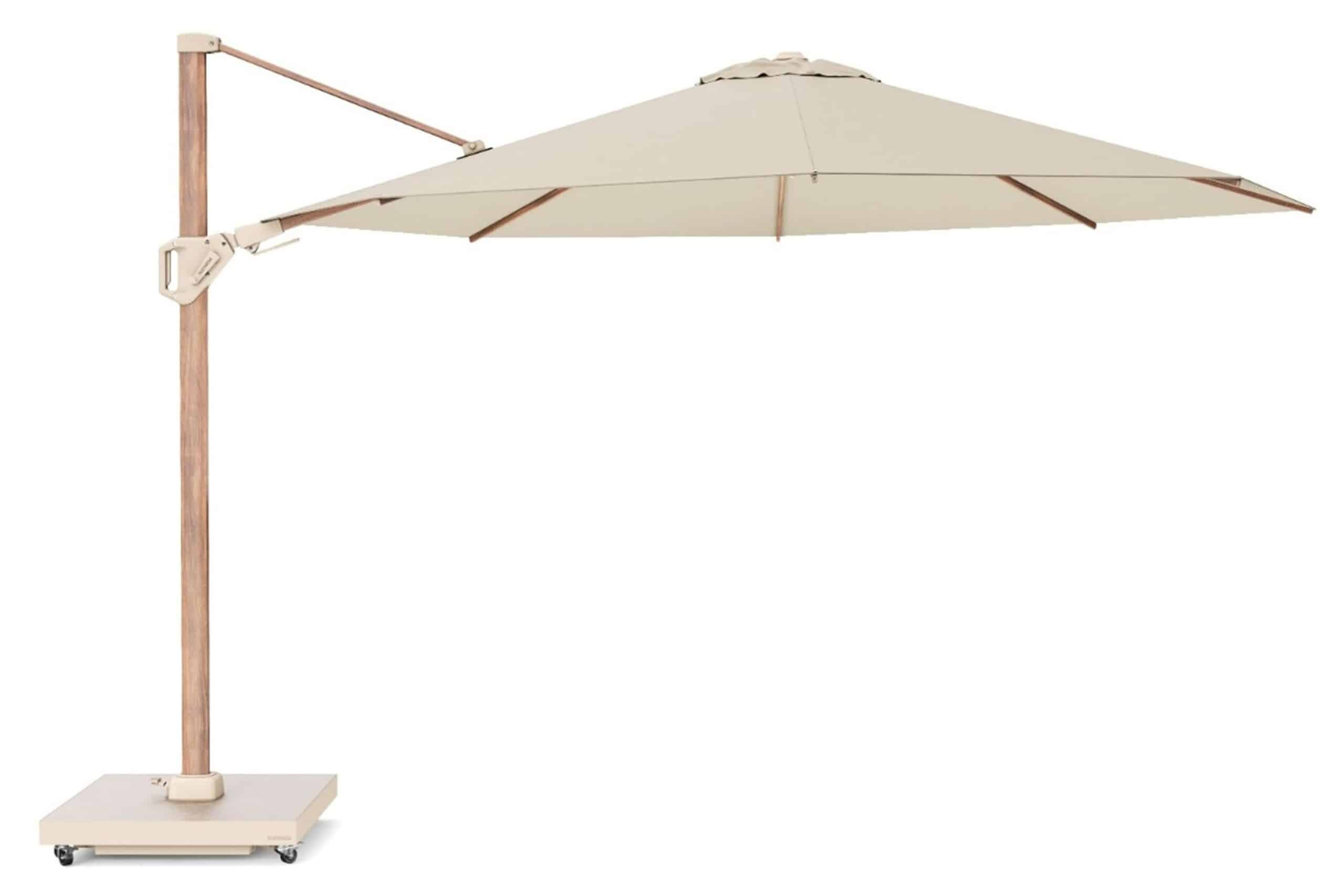 platinum challenger zweefparasol Ø3.5m t2 premium (excl. voet) champagne