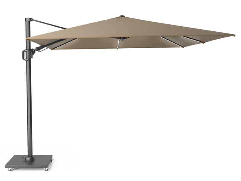 Platinum Challenger zweefparasol T2 300 cm x 300 cm glow taupe