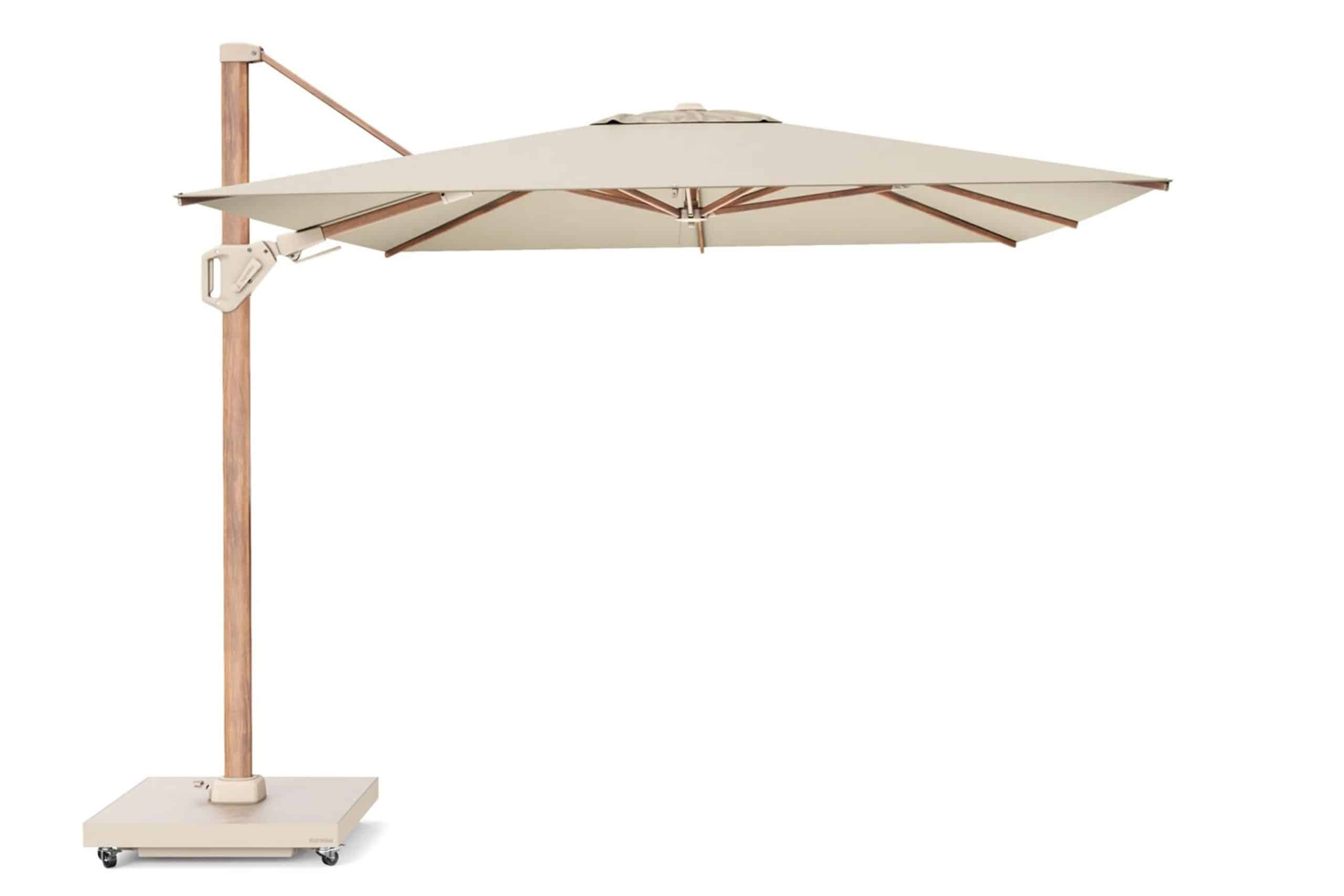platinum challenger zweefparasol t2 premium 3.5×2.6m (excl. voet) champagne