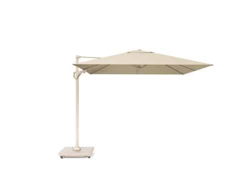 Platinum Challenger zweefparasol T2 Premium 3x3 sandstone champagne