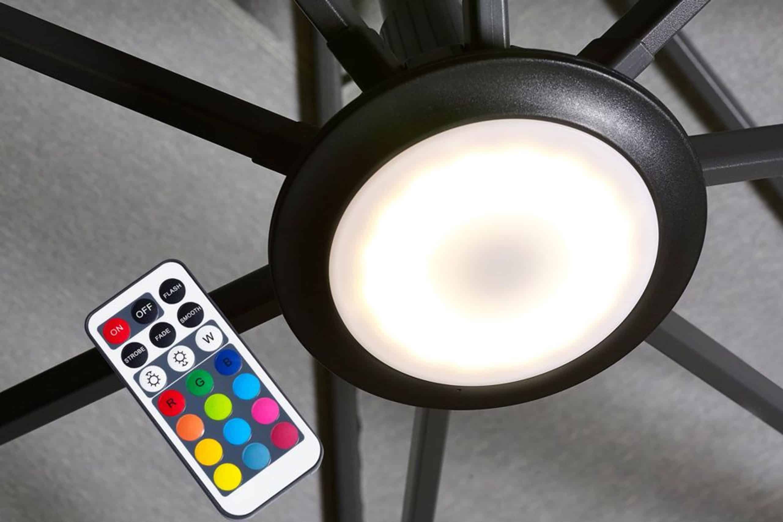 platinum parasol led multi colour light