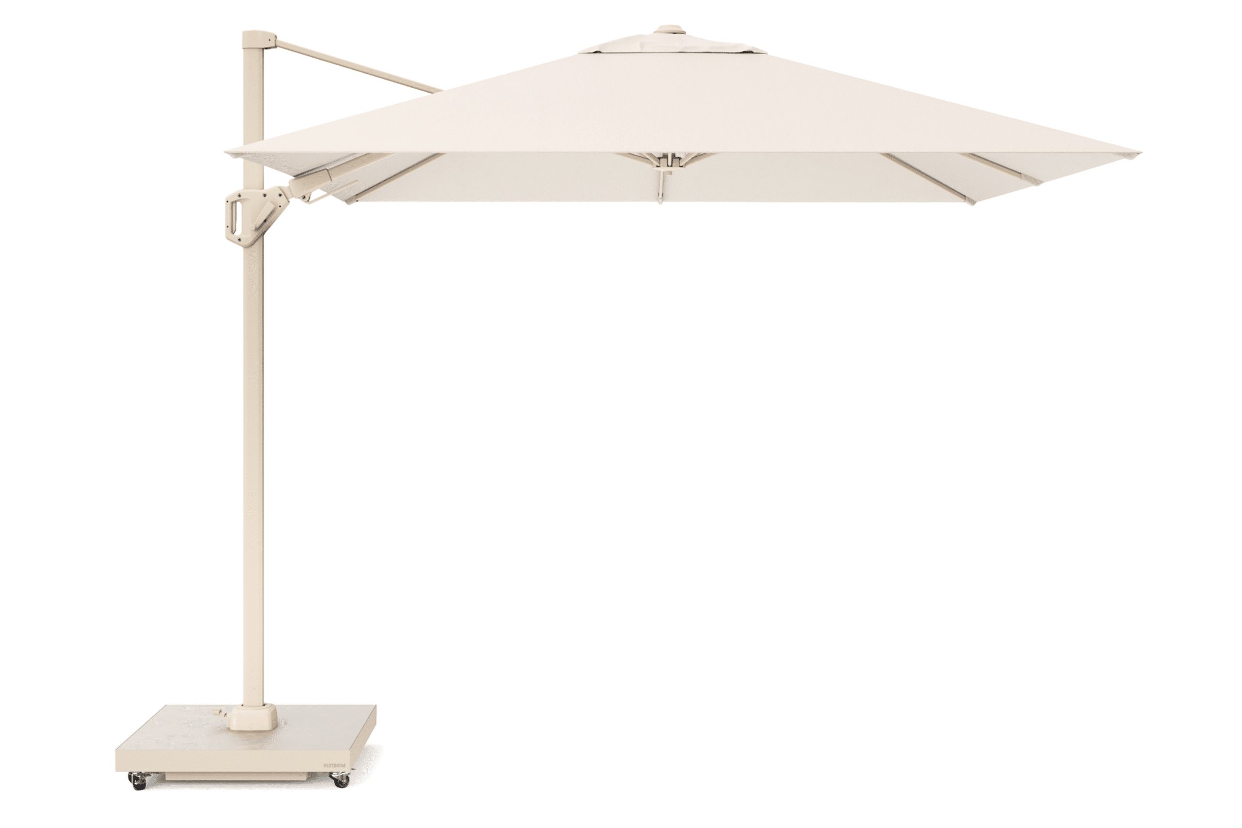 platinum voyager zweefparasol 2.7×2.7m t2 (excl. voet) ivoor