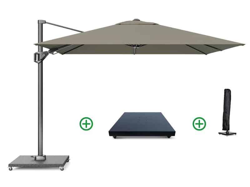 Platinum Voyager zweefparasol 2.7x2.7m T2 (incl. voet + hoes) taupe