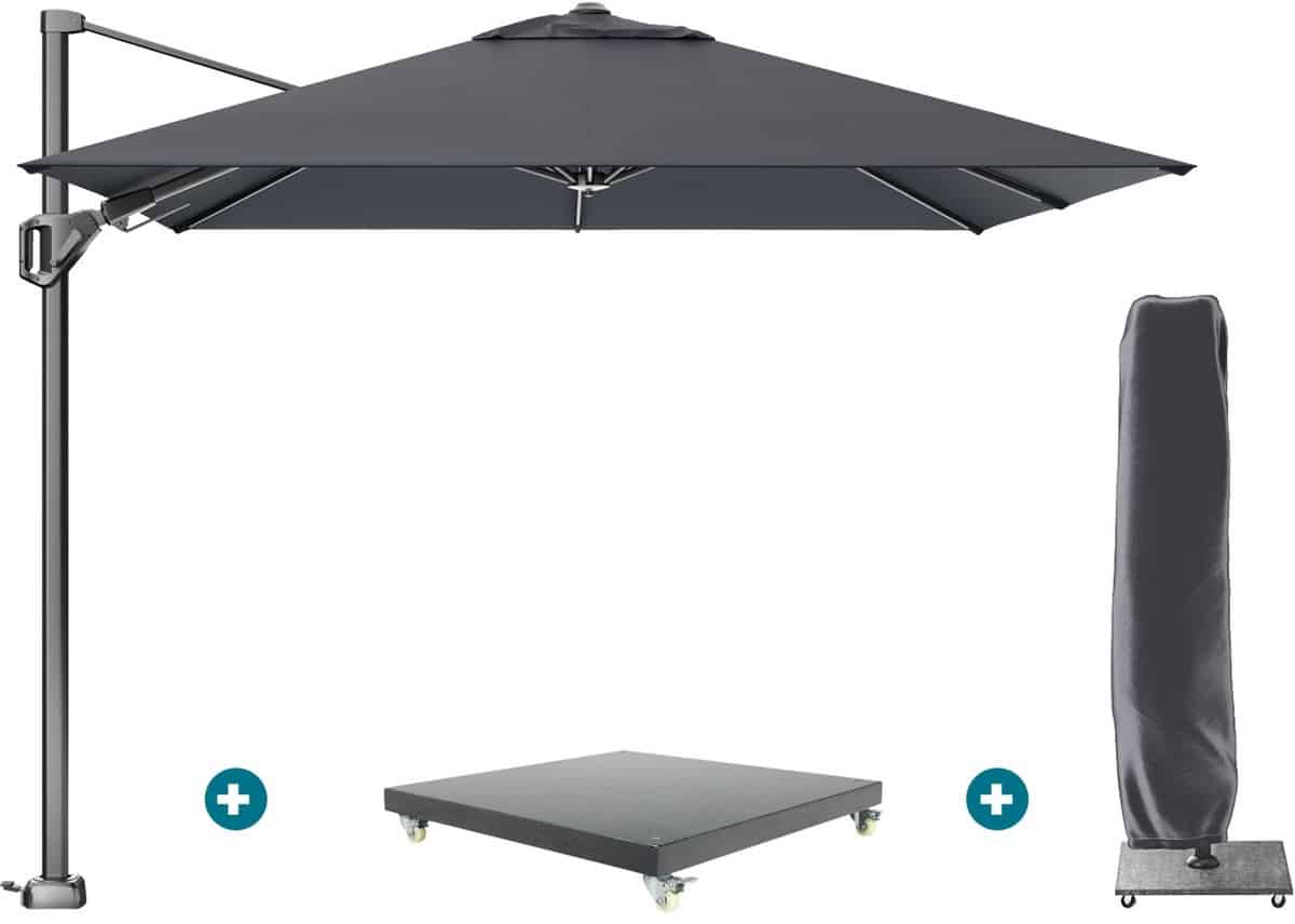 platinum voyager zweefparasol t2 2,7×2,7 m. faded black met