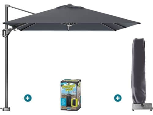 Platinum Voyager zweefparasol T2 2,7x2,7 m. - Faded Black met