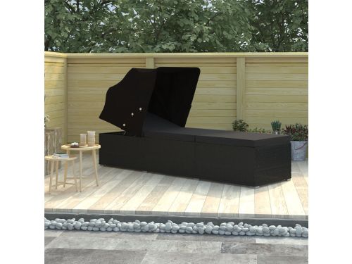 Poly Rattan Loungechair - Loungestoel - Tuinstoel - Balkonstoel