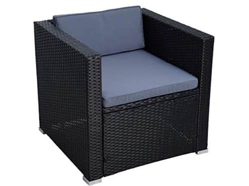Polyrattan Tuinlounge Stoel - Comfortabele Rattan Stoel voor Buiten