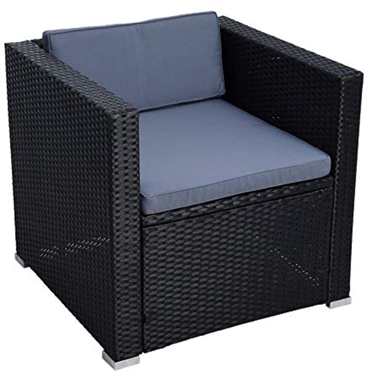 polyrattan tuinlounge stoel comfortabele rattan stoel voor buiten