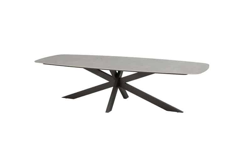 prado dining tafel terre keramiek barrel shape 300×110 cm taste taste