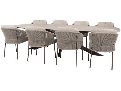 Prado Florence dining tuinset 300x110xH75 cm 9 delig terre keramisch