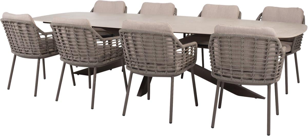 prado puglia dining tuinset 300x110xh75 cm 9 delig keramiek terre