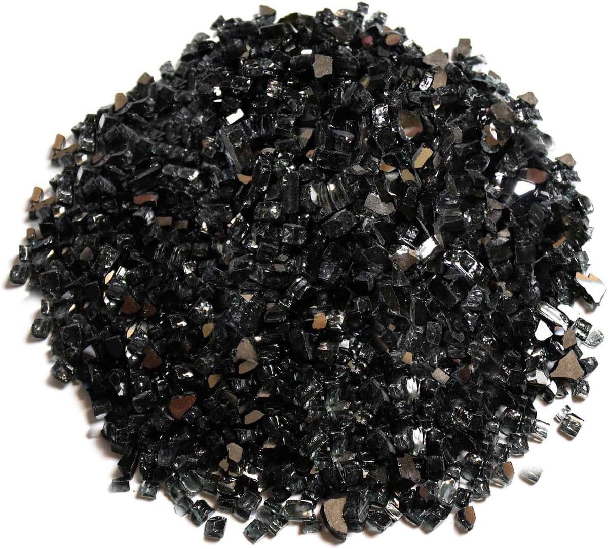 premium gehard vuurglas zwart reflecterend 11,3 kg voor vuurplaats en