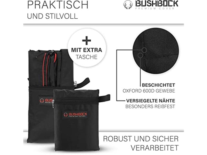 Premium parasolhoes met ventilatieopeningen en speciale coating voor ronde en