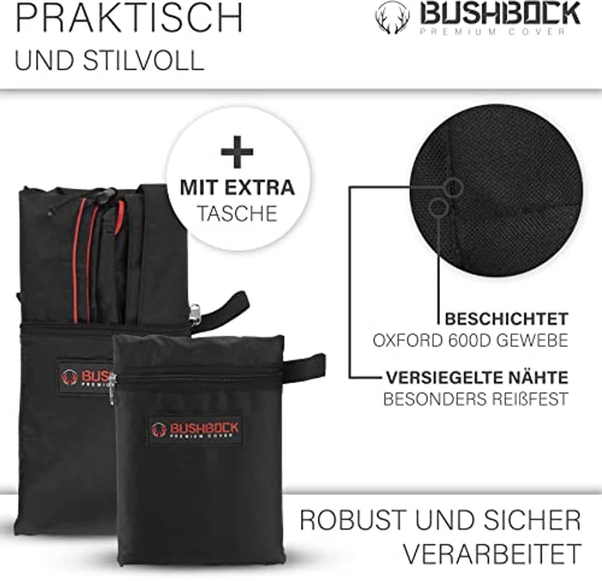 premium parasolhoes met ventilatieopeningen en speciale coating voor ronde en