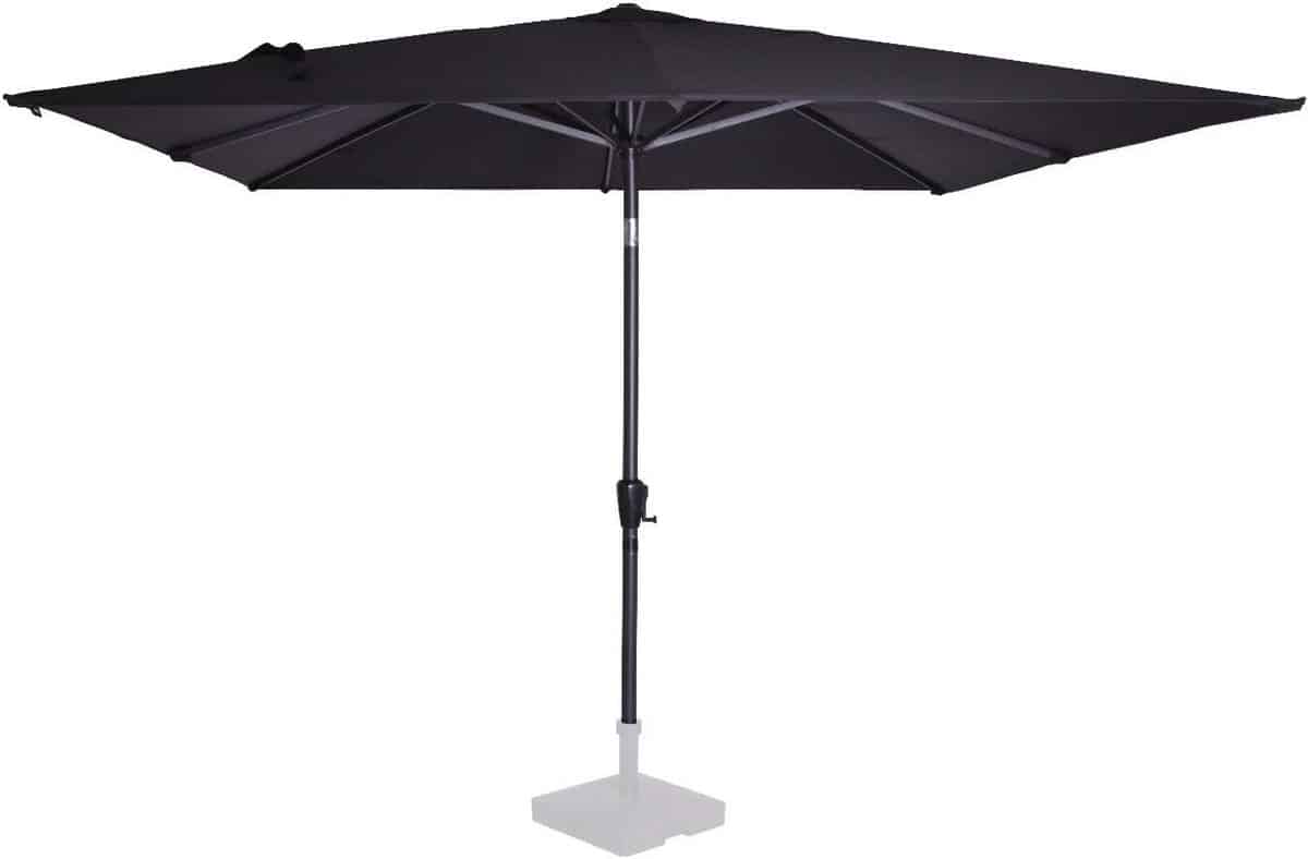 premium tilbare stokparasol 280x280cm uv bescherming inclusief beschermhoes