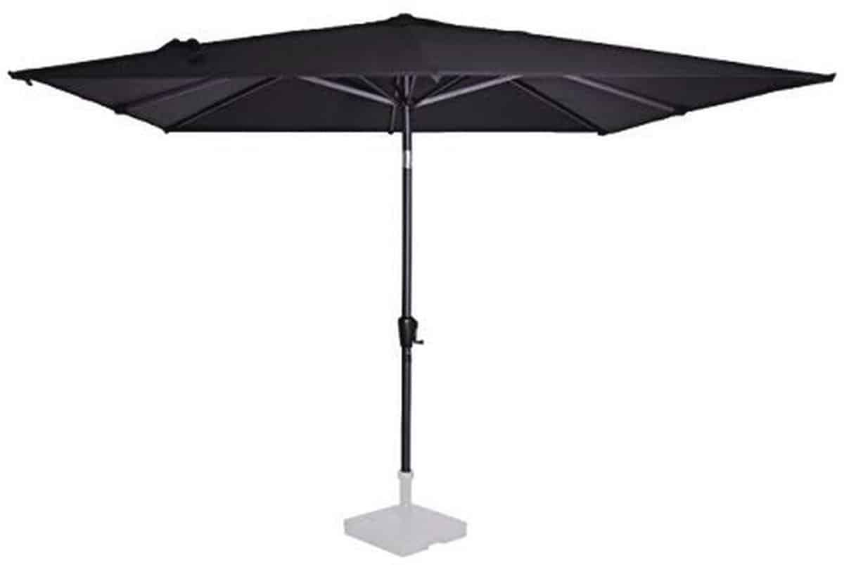 premium tilbare stokparasol 280x280cm uv bescherming inclusief beschermhoes