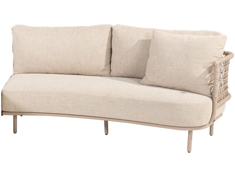 Primavera - Tuin loungebank - gevlochten rotan - Inclusief kussen