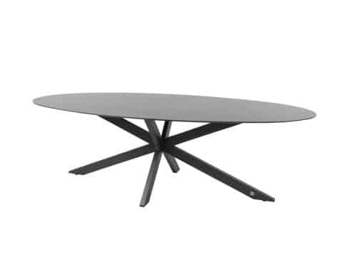 Privada Tafelframe Antracite Met Privada Tafelblad HPL Slate Antracite 240 x 107 cm 4SO - 4so