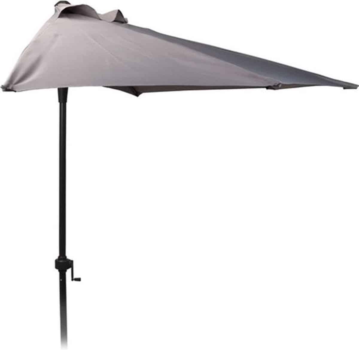 pro garden parasol half rond dia 250cm grijs