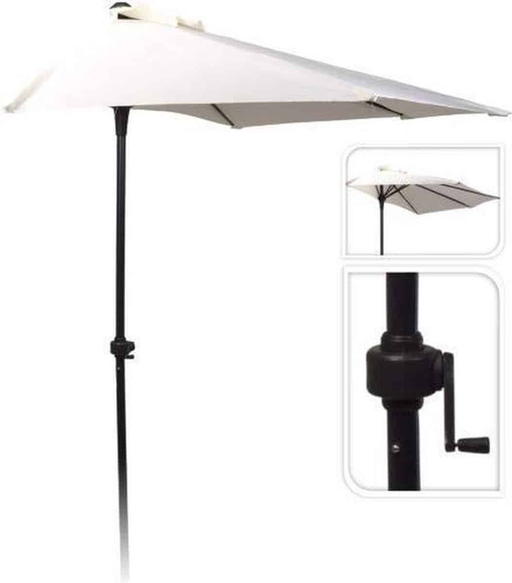 pro garden parasol muurparasol half rond dia
