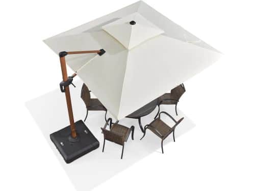 PURPLE LEAF Vierkant Parasol - 360 ° Draaibaar - Kantelbaar