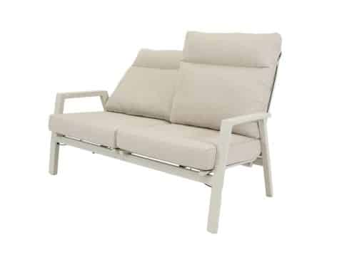 Qopps Exome loungebank 2 zits gasveer verstelbaar latte light