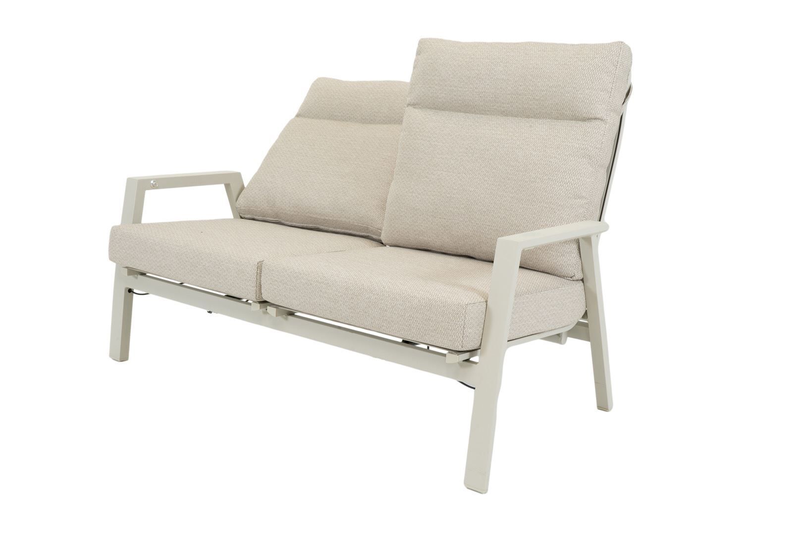 qopps exome loungebank 2 zits gasveer verstelbaar latte light