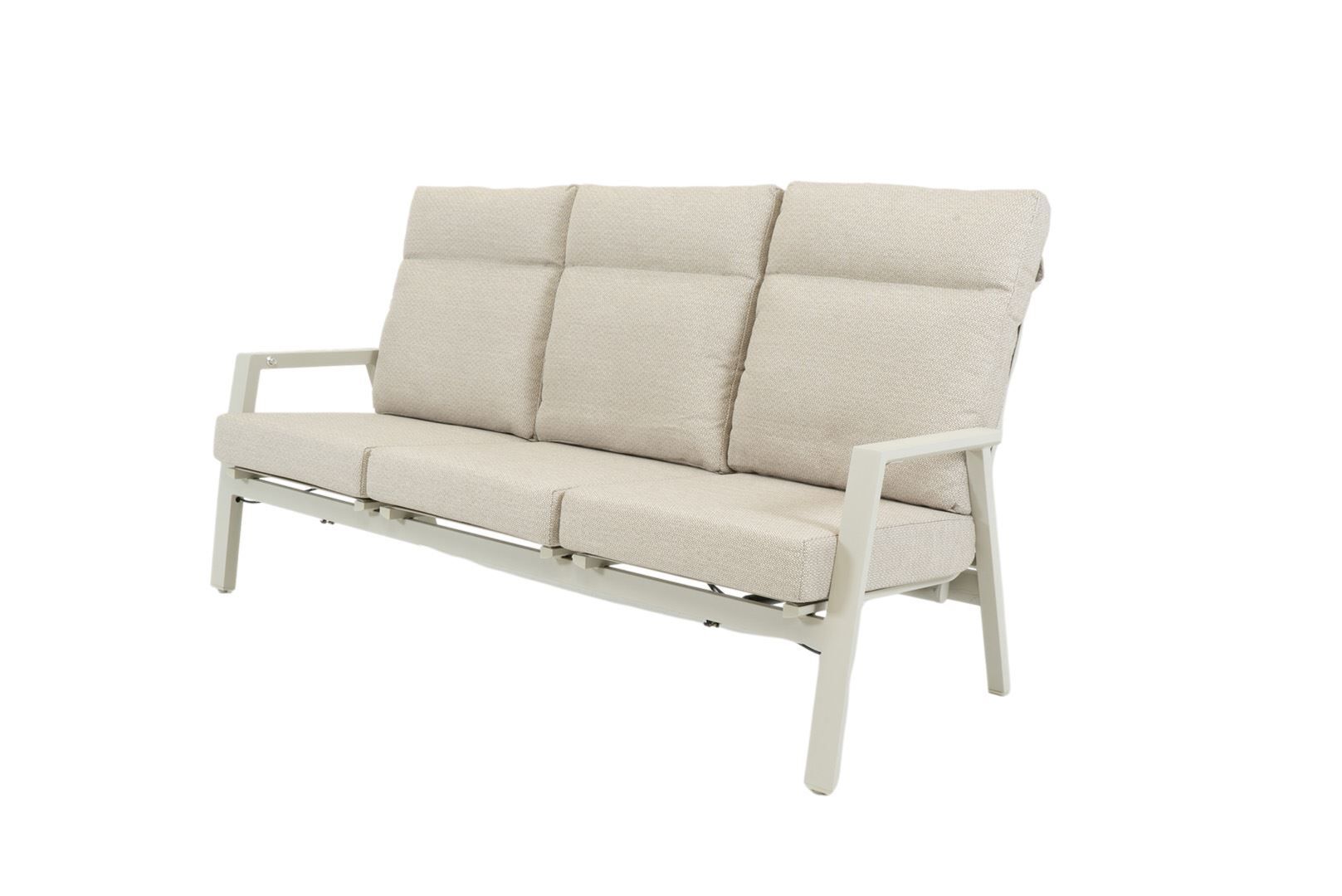 qopps exome loungebank 3 zits gasveer verstelbaar latte light