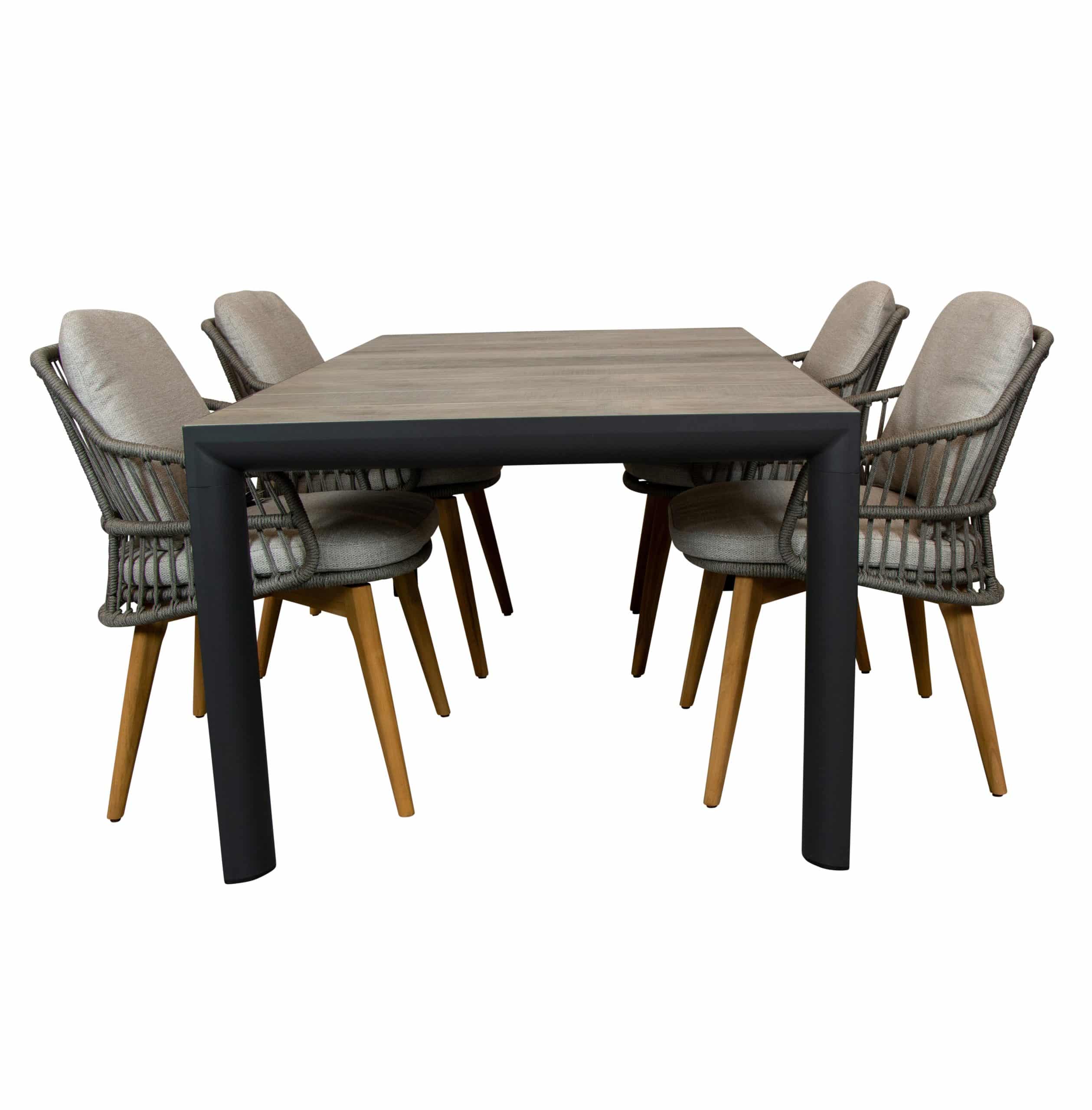 qopps kings tuintafel met sempre dining stoel